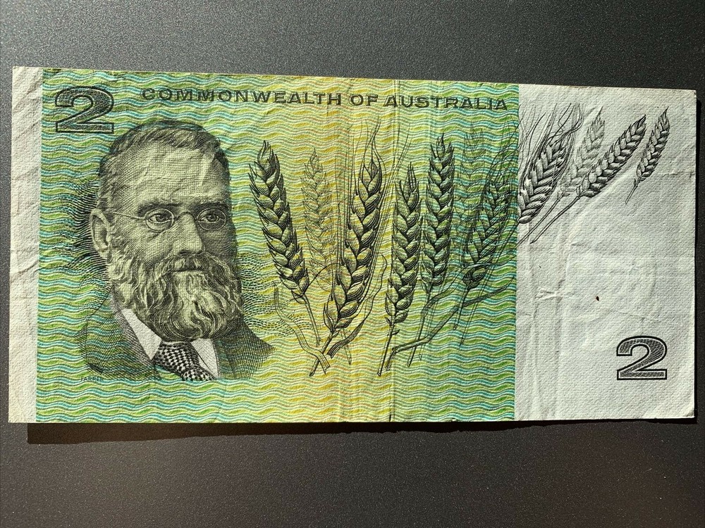 1968 Australia $2 banknote P38c light circulation