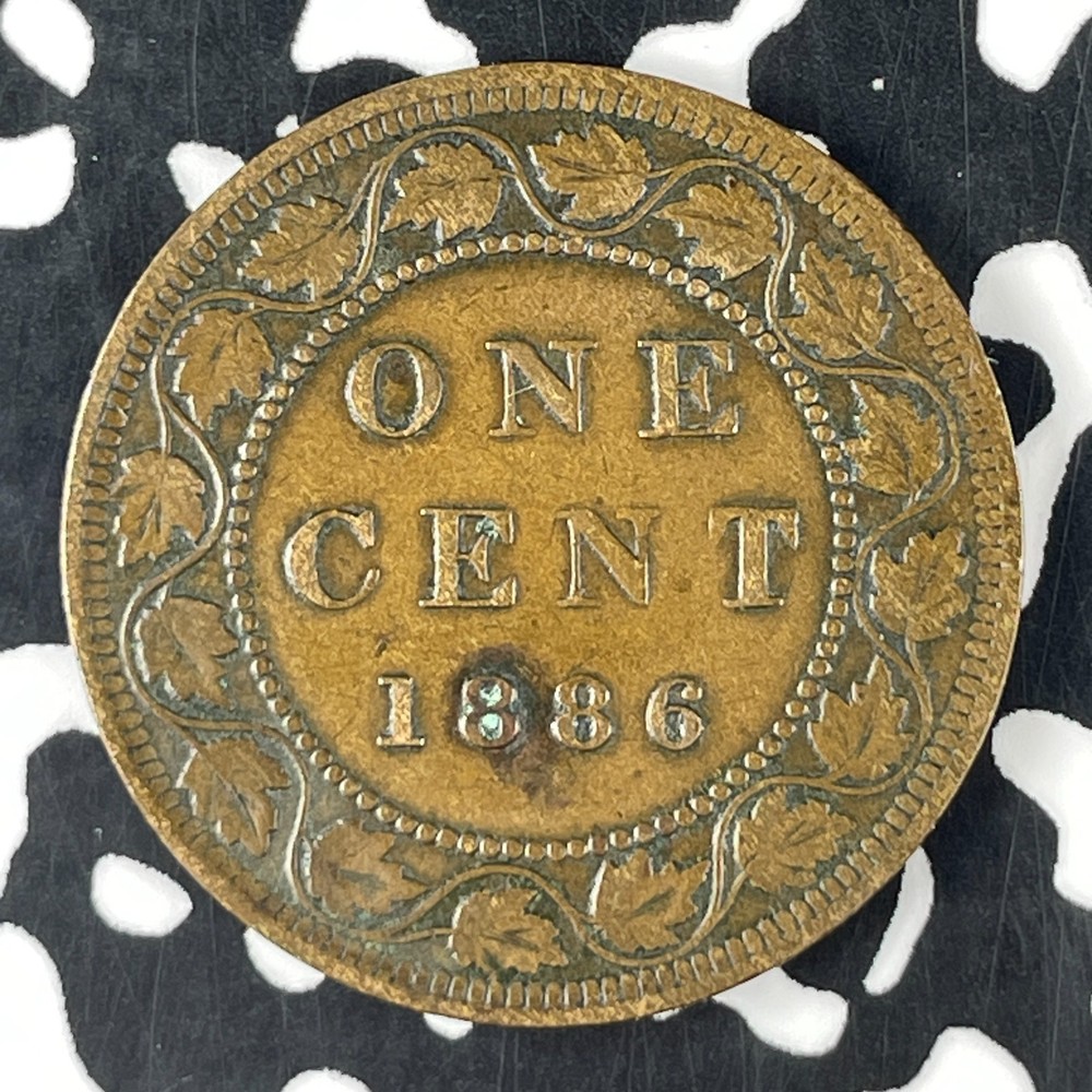 1886 Canada Large Cent Lot#F0151 Nice!
