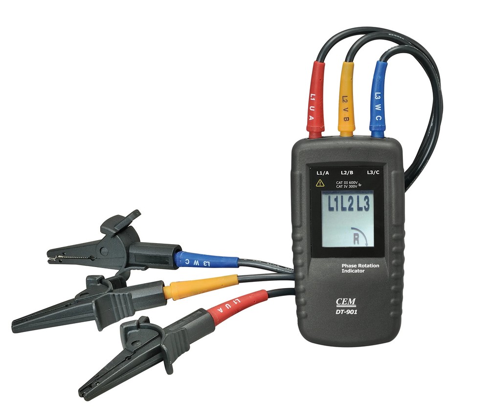 Phase Meter Three Phase AC Phase Detector Phase Sequence Steering Indicator