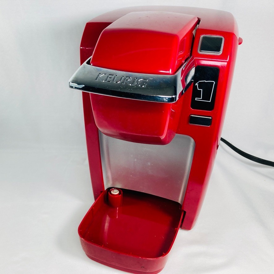 Keurig K10 Mini Plus Single Serve K-Cup Coffee Maker Red Tested Working