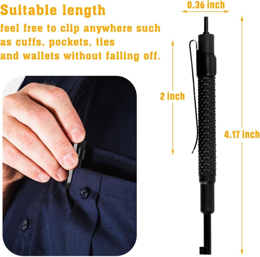 Pocket Universal Handcuff Key - Durable Polymer for Easy Cuff Access - 2 Pack