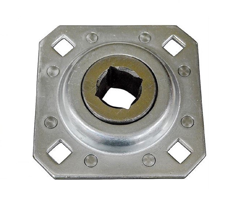 Disc Harrow Bearing 1" Square Bore with (4) 1/2" Bolt Holes with 4-3/4" OAL