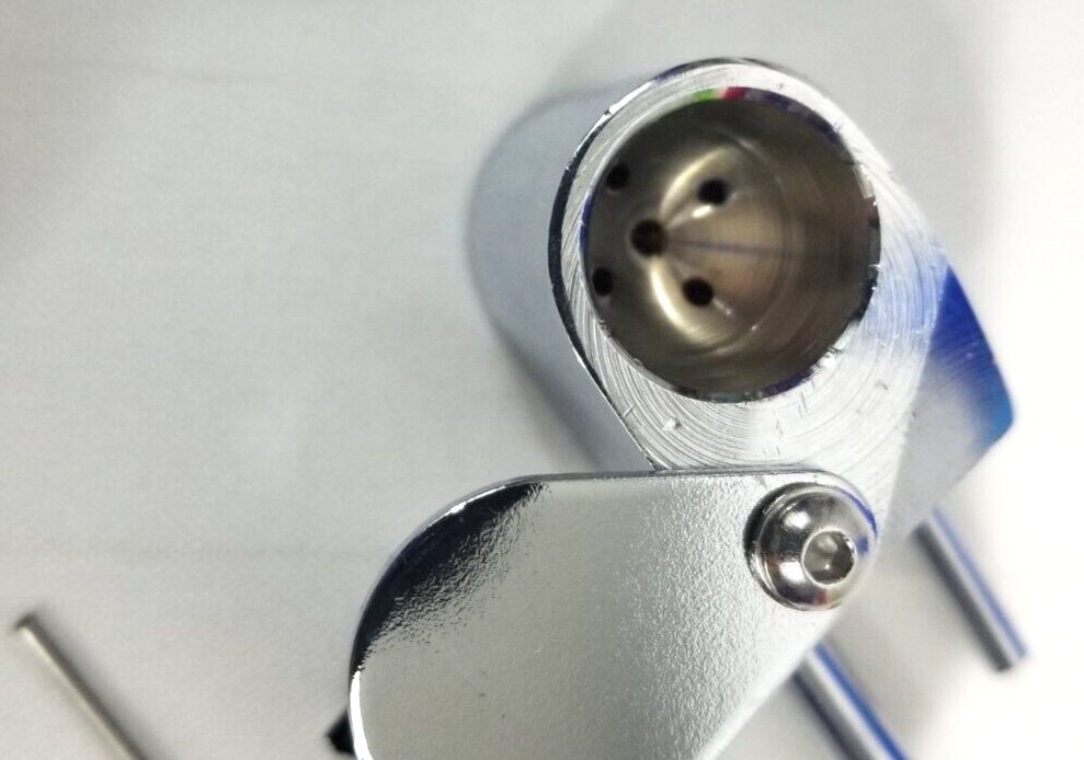 SOLID BRASS Metal Smoking Proto Pipe Style Nickel Plated