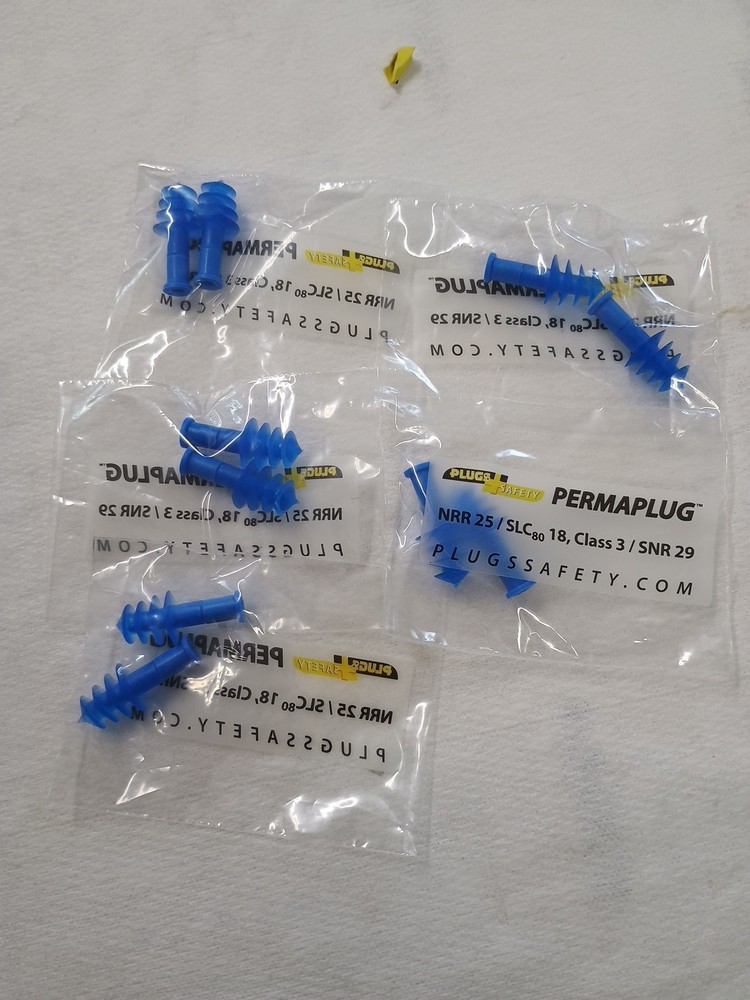 PERMAPLUG REPLACEMENT EAR PLUGS FOR READYMAX PLUGS SAFETY & ZIP-OUTS ( 5 PR)