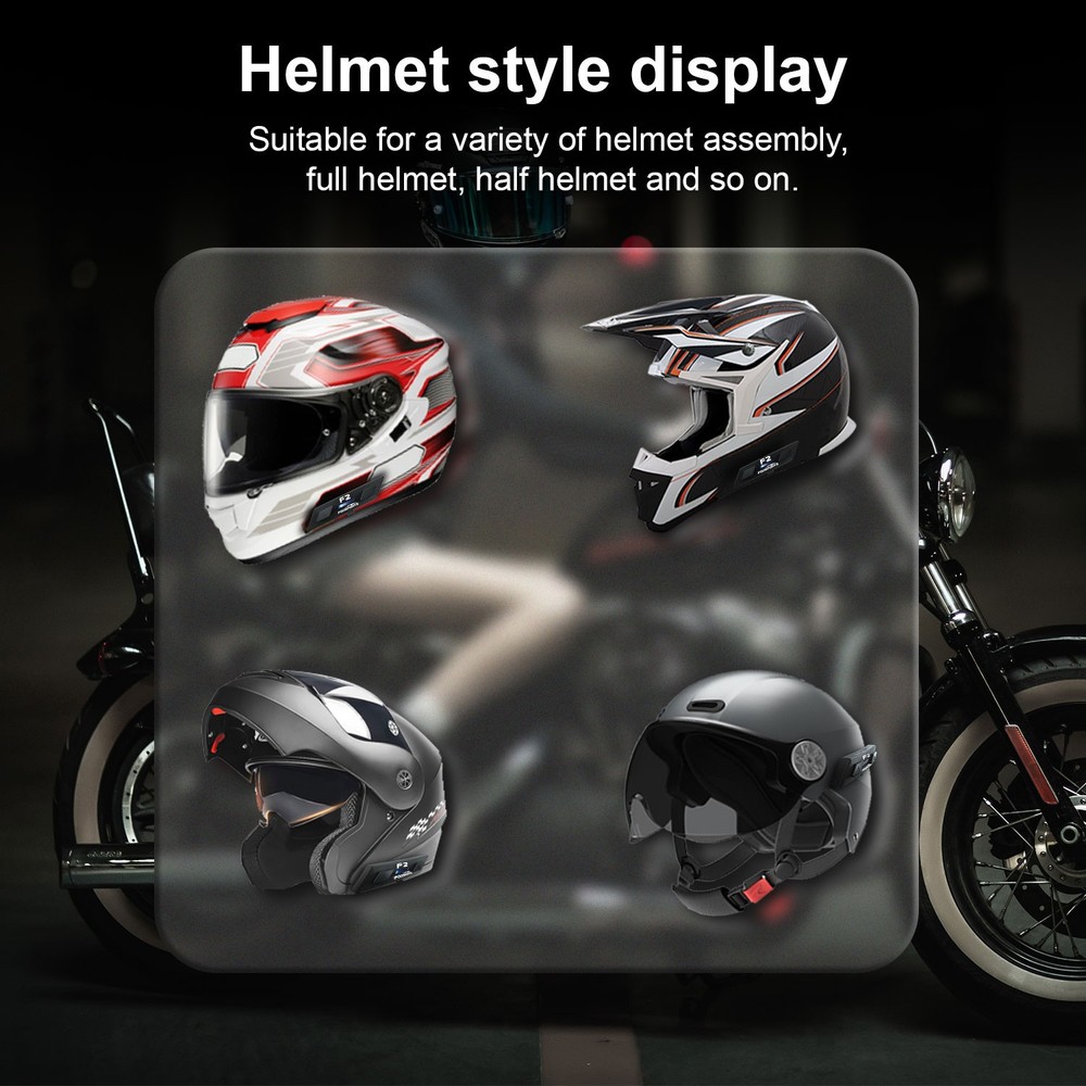 FOD F2 Motorcycle Intercom Headset Wireless 5.4 Communication System 1000M 2 Way