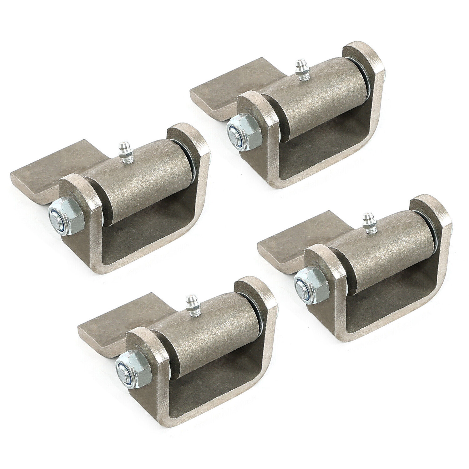 4pcs Door Hinges Heavy Duty Greaseable Dump Truck Trailer Strap Style Gate