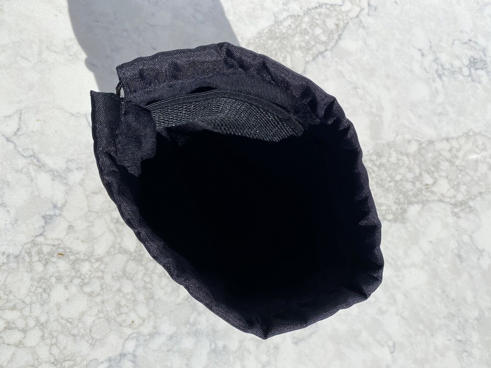 Skullcandy Black Soft Inside Drawstring skull Engraved Front Dustbag