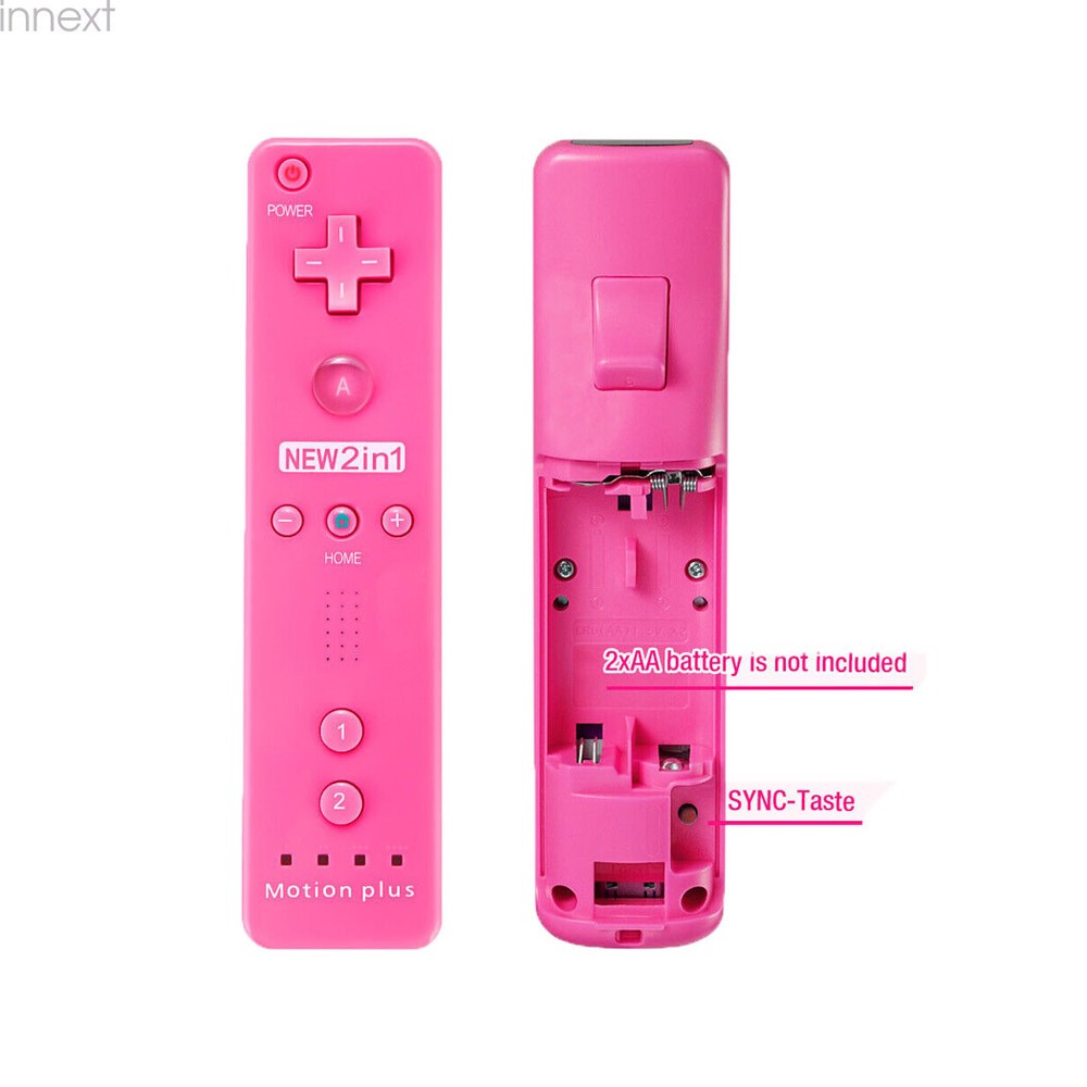 For Wii Wii U Console Video Games Motion Plus Wii Remote Controller Pink