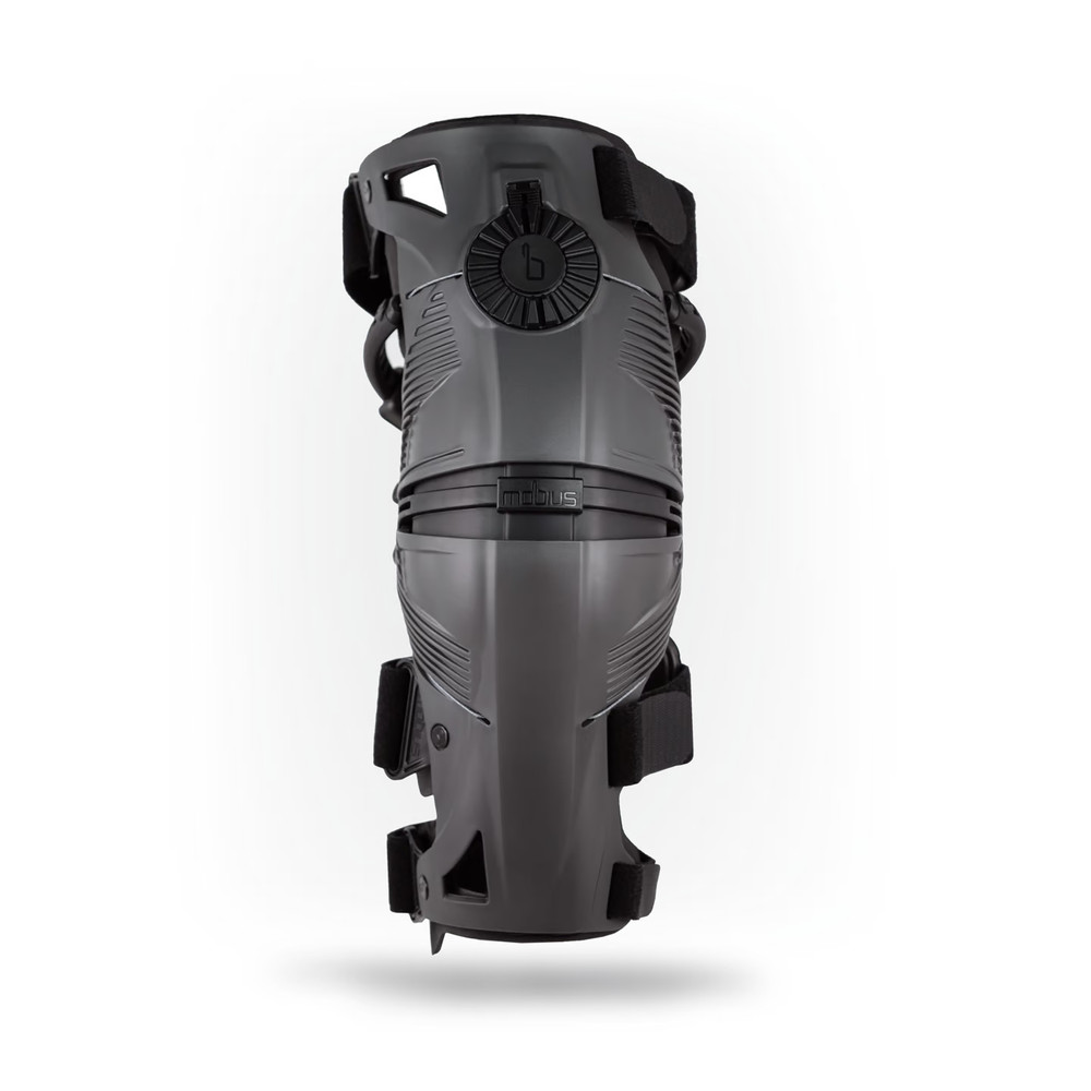 Mobius X8 MX Knee Braces - Gray - Pair - Small