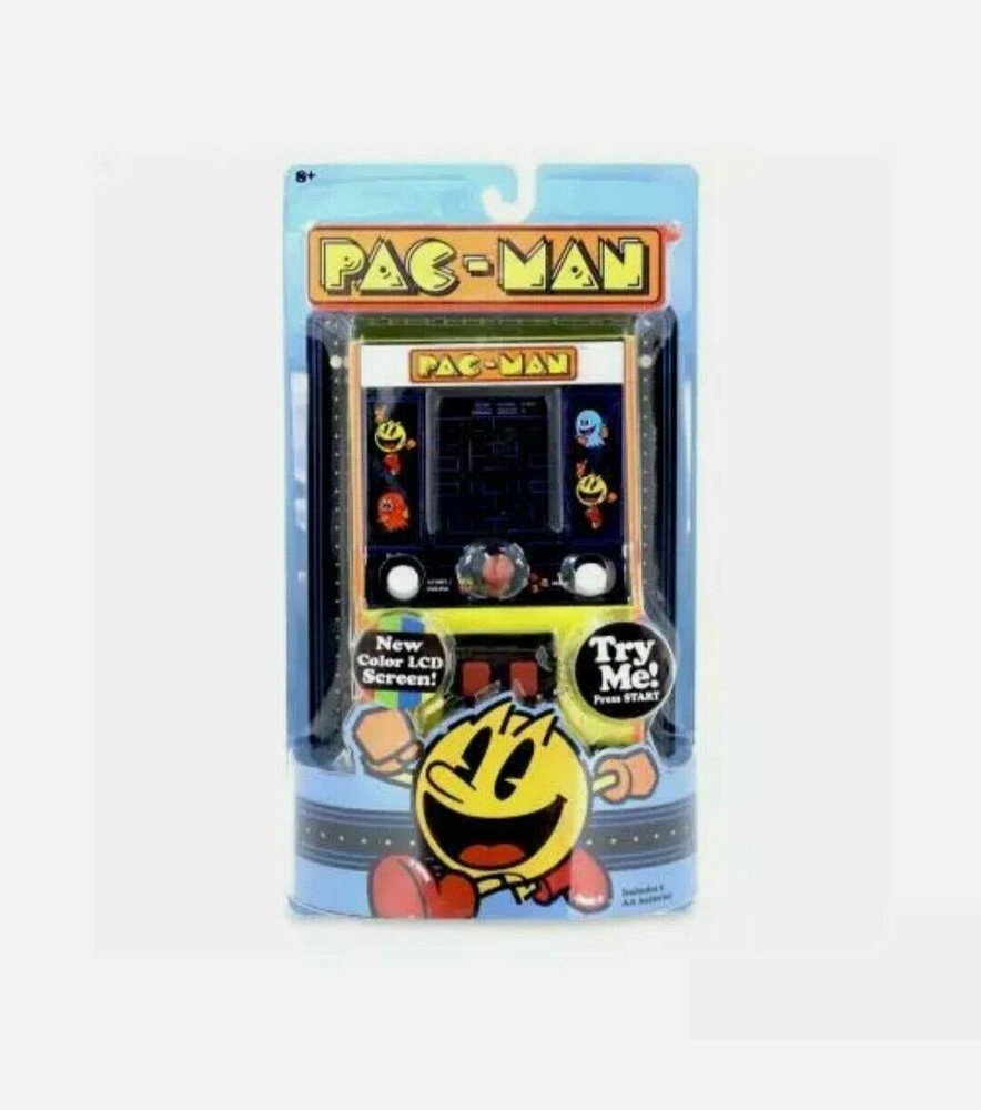 Basic Fun Mini Pac-Man Classic Arcade Game Full LCD Color 09530 NEW