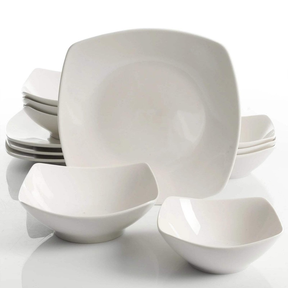 Gibson All U Need 45 Piece Dinnerware Cookware Combo Set White