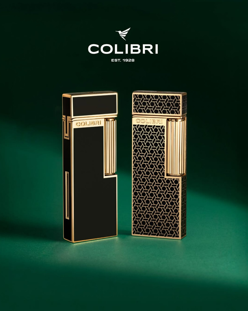 Colibri Cigar Lighter Continental Black Chrome