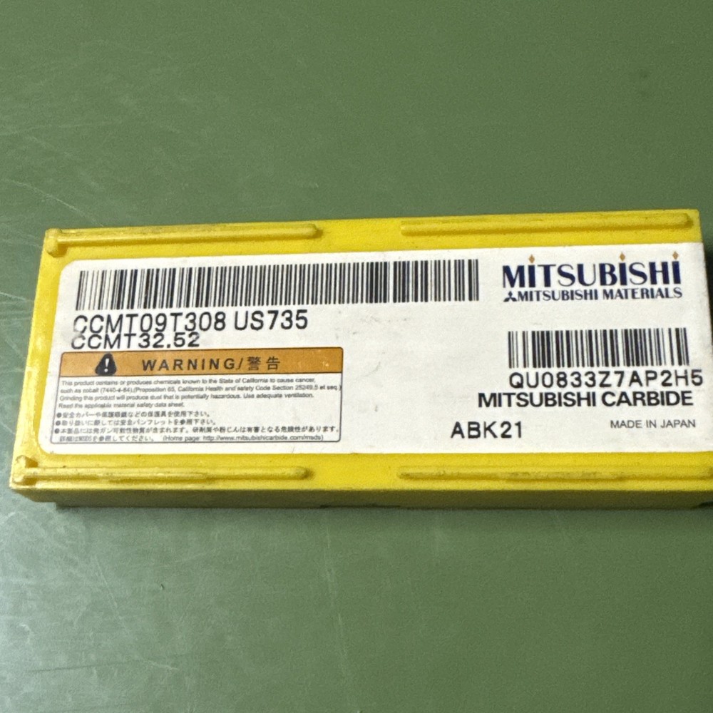 10Pcs/BOX CNC Turning Tool CCMT09T308 US735 (G7)