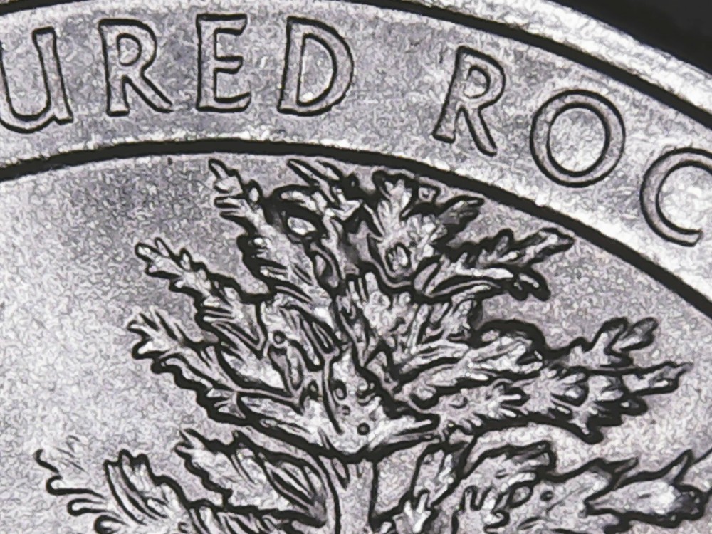 2018 p Pictured Rock ATB Quarter with Die Chips Mint Error.