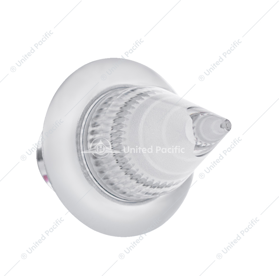 4 LED Dual Function 3/4" Mini Spike Light With SS Bezel Clear/Red