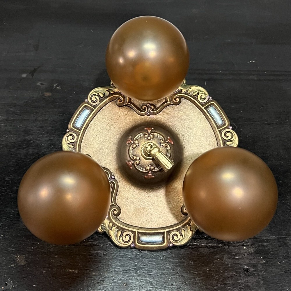 Rewired Three Socket Flush Mount Hall Fixture Nice 46A