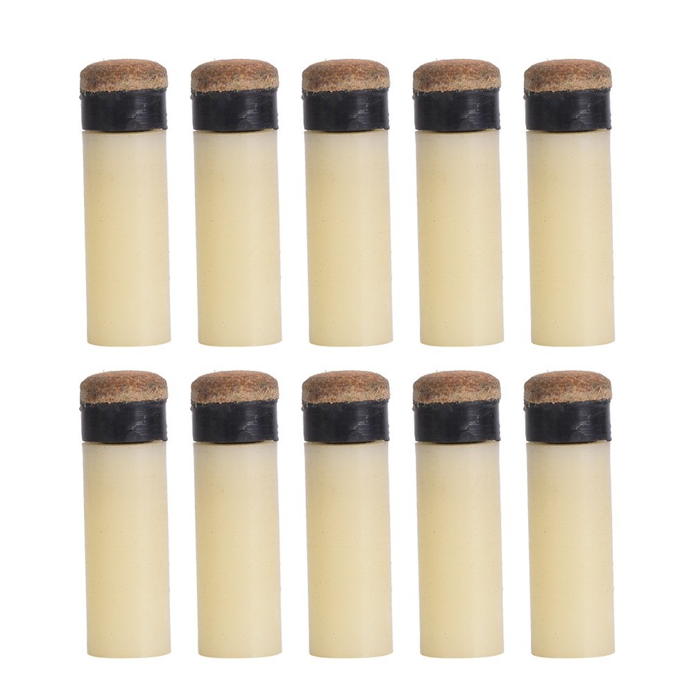 10PCS Billiards Cue Pool Tip Replacement For DIY Players Plastic+