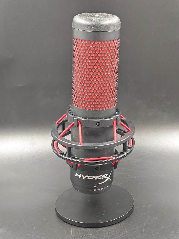 HyperX QuadCast Microphone Black/Red Used Working