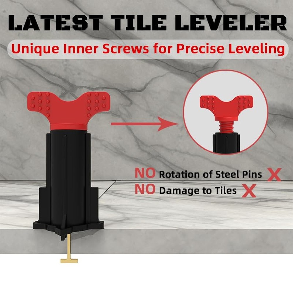 Reusable Tile Leveling System, Tile Tools for Installation, Tile Leveling Cli...