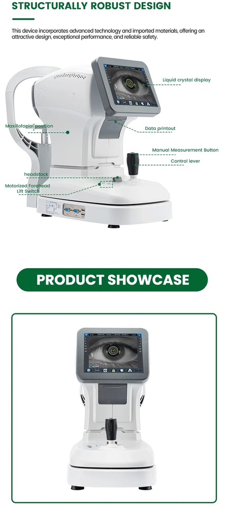 Ophthalmic Optical Instrument 8" LCD Screen Auto Refractometer Keratometer