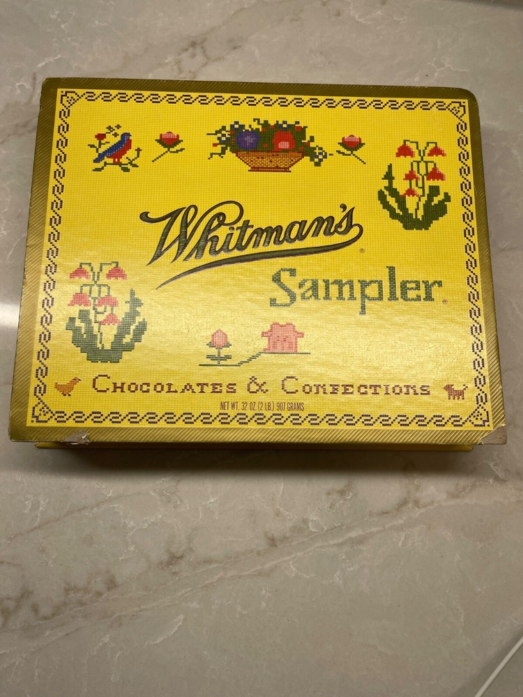 Whitman’s Vintage Sampler Chocolates & Confections Two Pound Empty Box-Box Only
