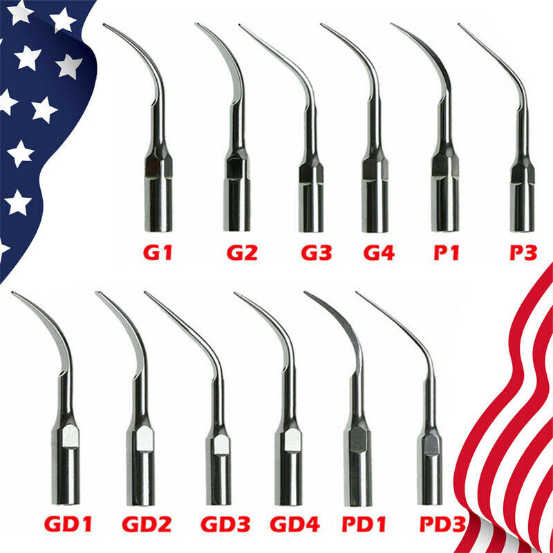 5× Dental Ultrasonic Piezo Scaler Tips fit Woodpecker EMS DTE SATELEC Handpiece