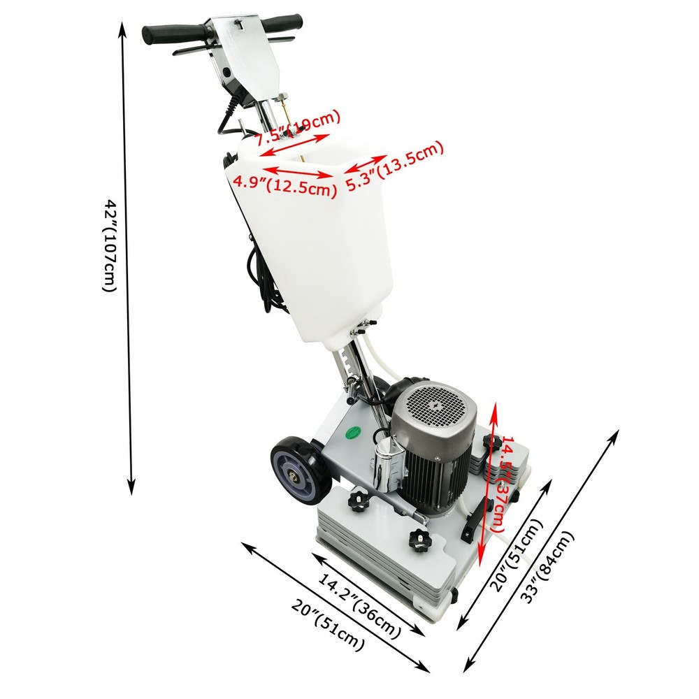 110V Square Chassis Floor Polishing Machine Floor Scrubber Buffer Machine