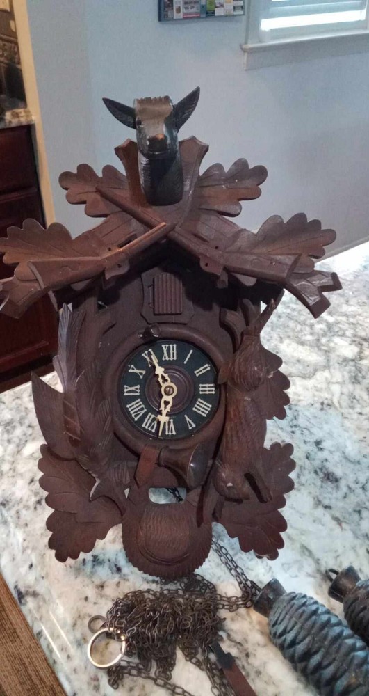 Antique Germany Black Forest Cuckoo Clock