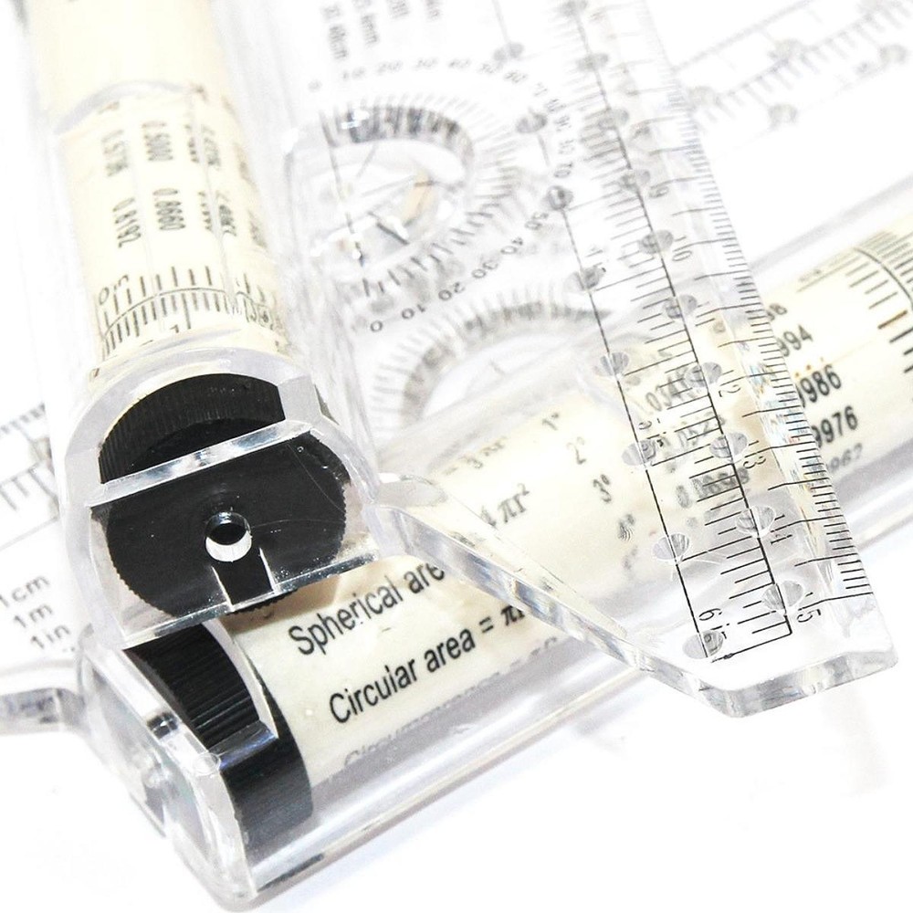 Parallel Rolling Ruler Multipurpose 6 inch and Metric Protractor for