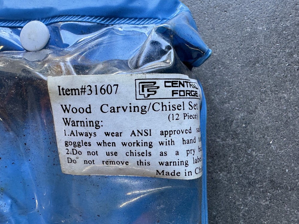 Central Forge Wood Carving Chisel Set 12 Pc