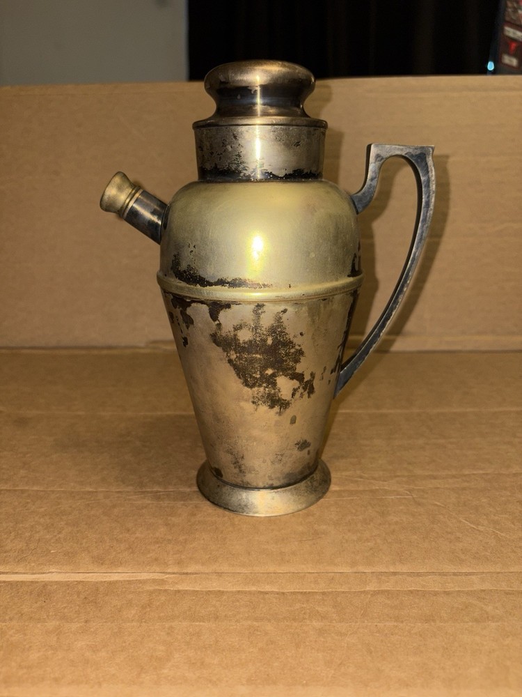 Vintage Bernard Rice’s Son Apollo EPNS 4348 Silver Plate Cocktail Shaker Pitcher