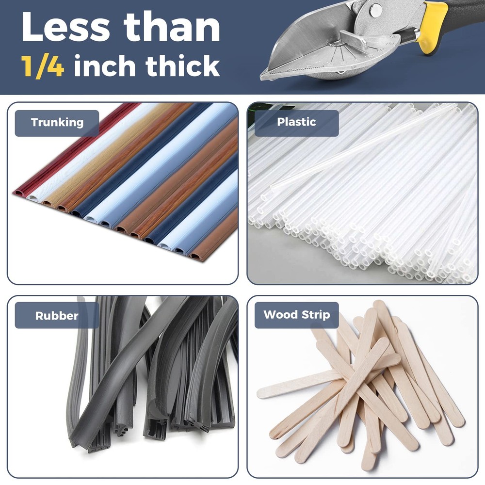 Miter Shears，Sharp Multi Angle Scissors, Adjustable From 45 ° to 135 ° Quarter