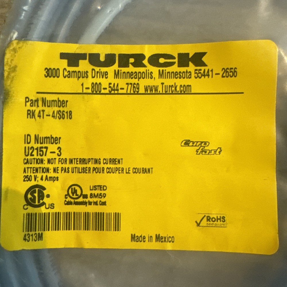 Turck sensor cable RK4T-4/S618