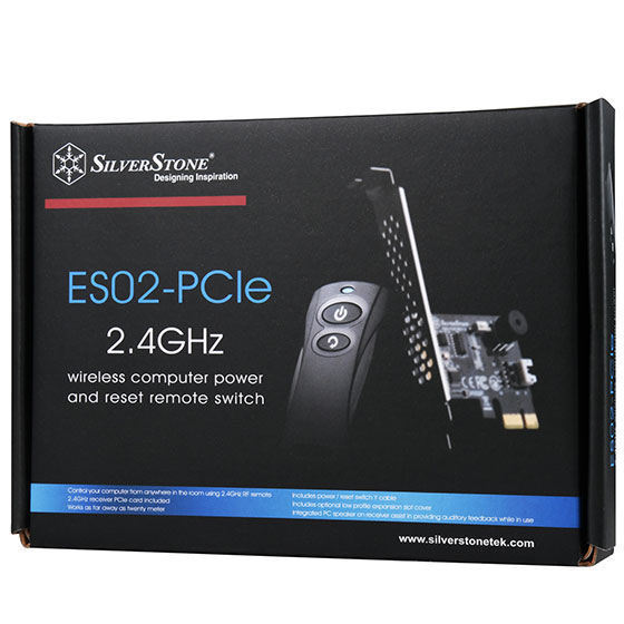 Silverstone SST-ES02-PCI-E RF Wireless PC Remote Control Switch Kit Case Panel
