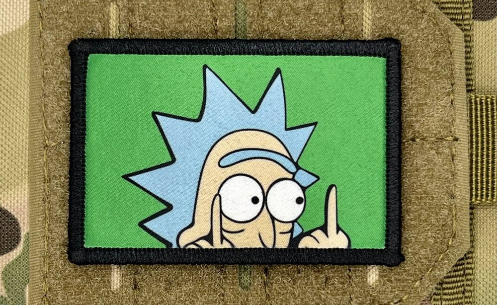 Rick & Morty Morale Patch / Military ARMY Tactical Hook And Loop 284