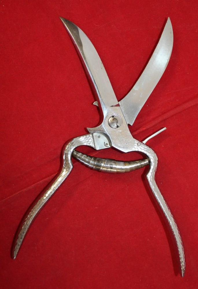 RARE VTG Justinus Soligen Germany Eagle Kitchen Shears 4" Blade