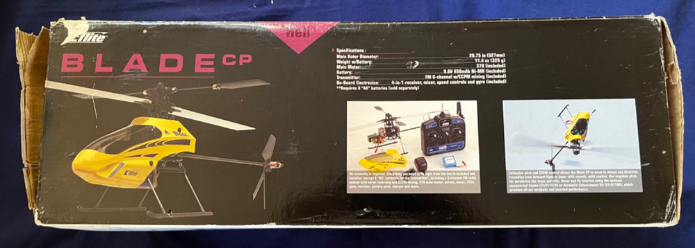 Remote Control RC E-Flite Blade CP Helicopter RTF Ready-To-Fly Heli