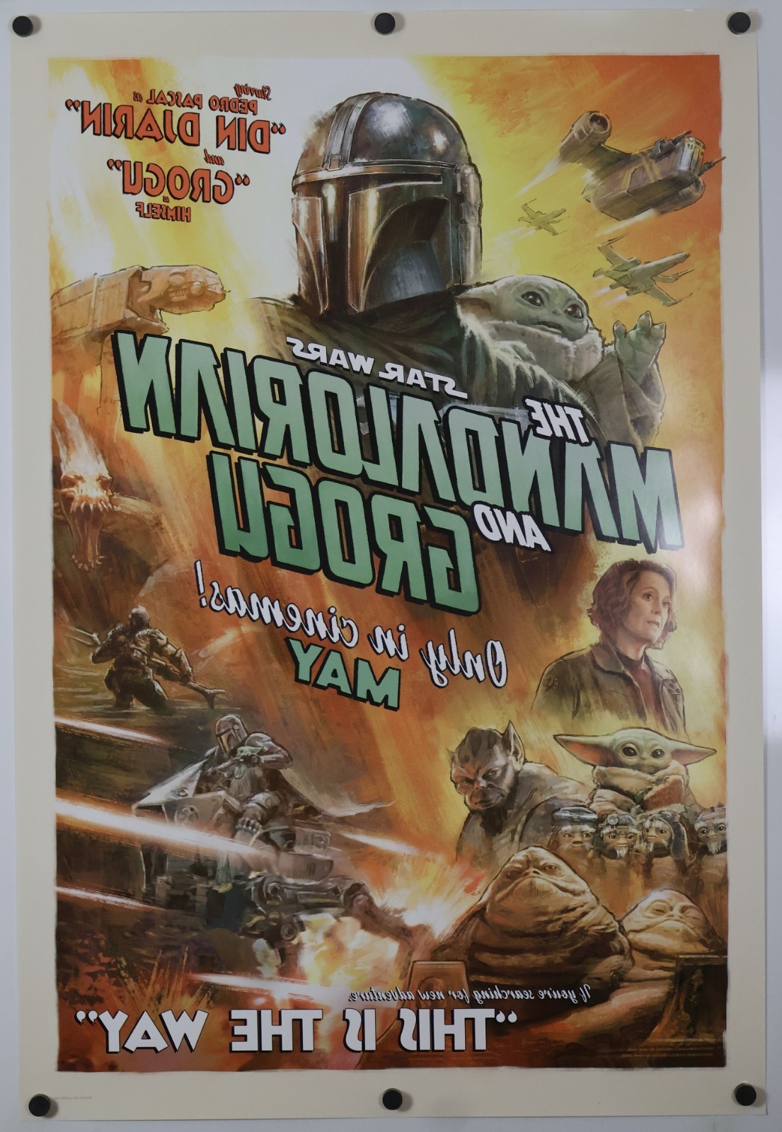 The Mandalorian and Grogu original DS movie poster D/S 27x40 2026 Adv INTL