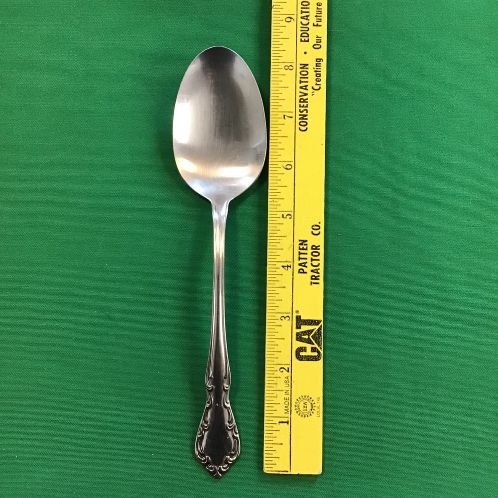 Oneida Profile St Louis Stainless Flatware Pair (2) Vegetable/ Serving Spoons