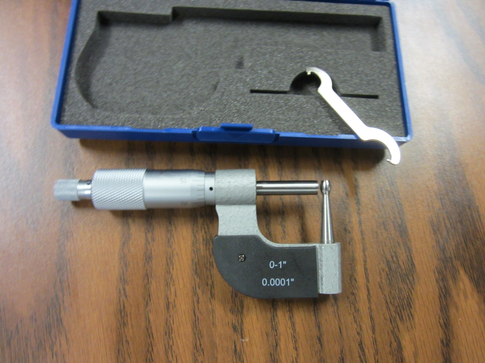 0-1" Tube MICROMETER 0.0001" grad.,carbide tipped,part# 4048-TBE--NEW