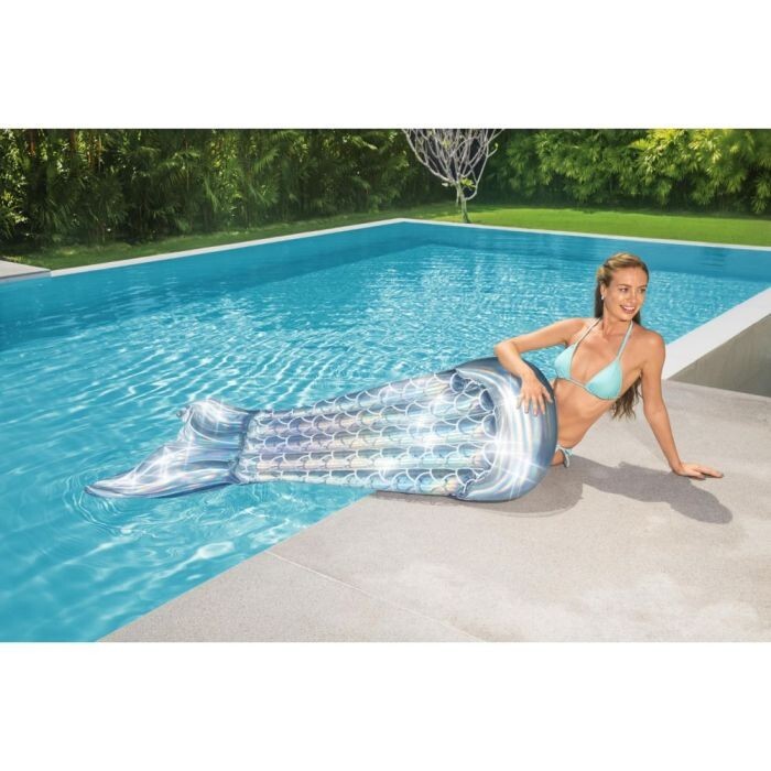 Iridescent Mermaid Tail Pool Lounge Float