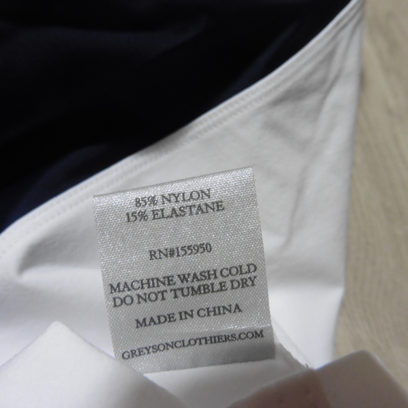 GREYSON Mens L LARGE FULTON SHORTS ARCTIC WHITE BLUE LINED 9" NYLON GOLF WORKOUT