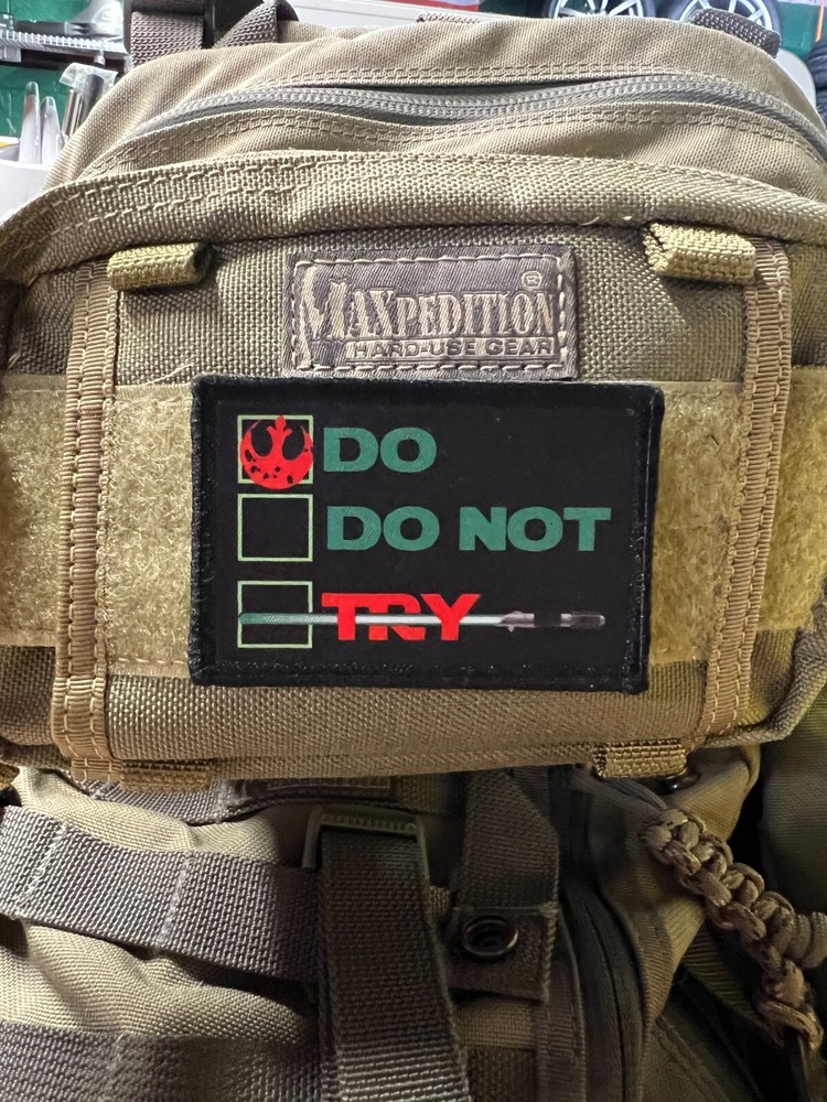 Han Solo "Shoot First" Star Wars Morale Patch.