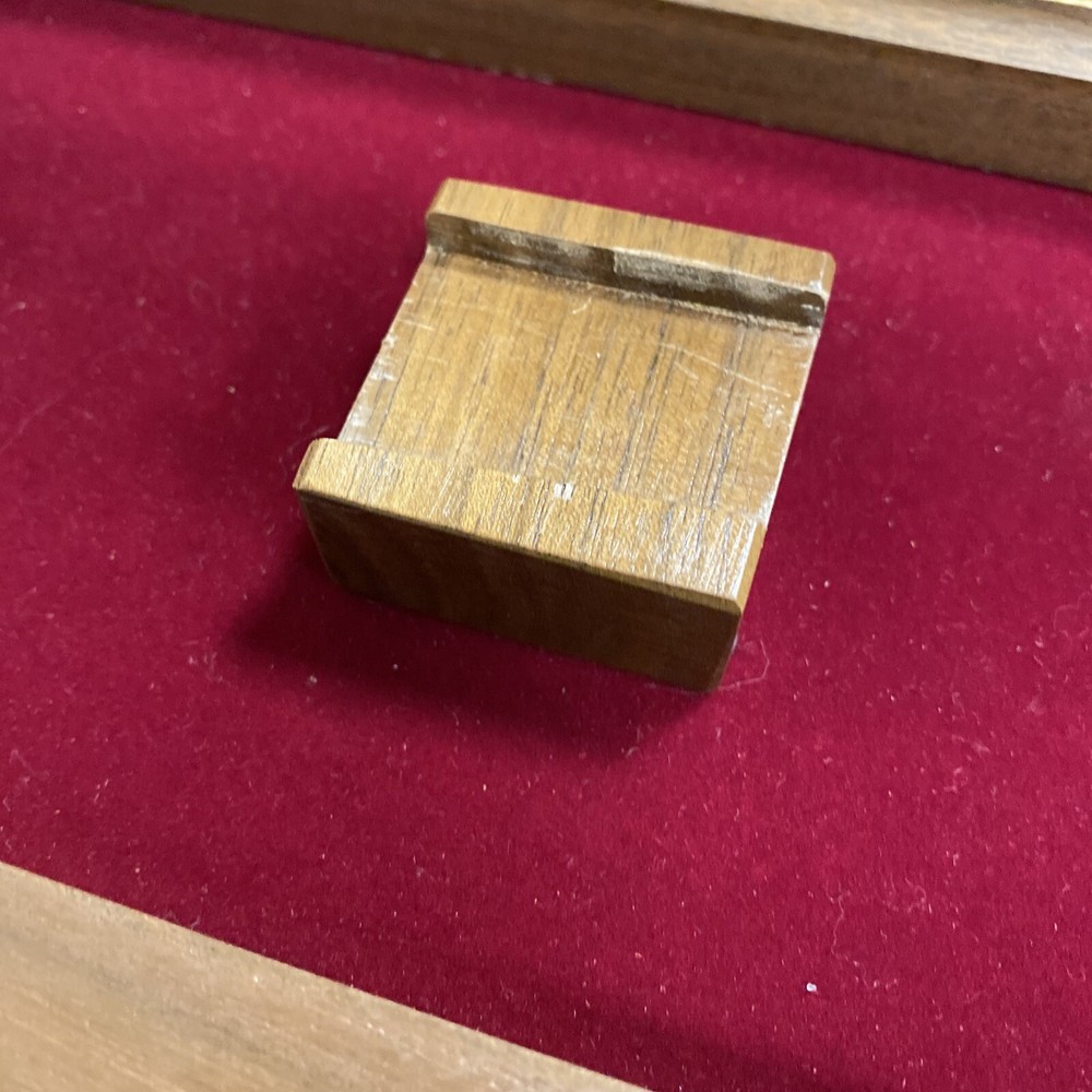 Buck Custom Usa Made Fixed Blade Harley Evolution Inlaid Presentation Box Number