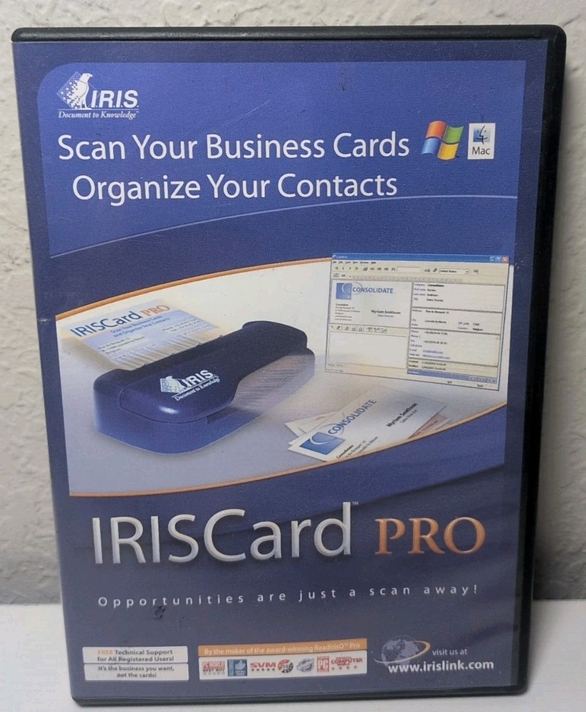 IrisCard Pro PC/Mac Software 3.5 CD ROM (No Machine Included) R32