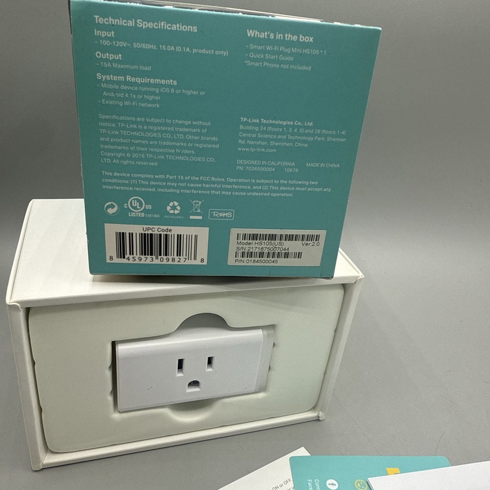 TP-LINK HS105 Plug-In Socket Controller