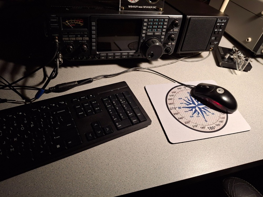 RADIO HAM CB Antenna Azimuth Direction Mousepad, see description