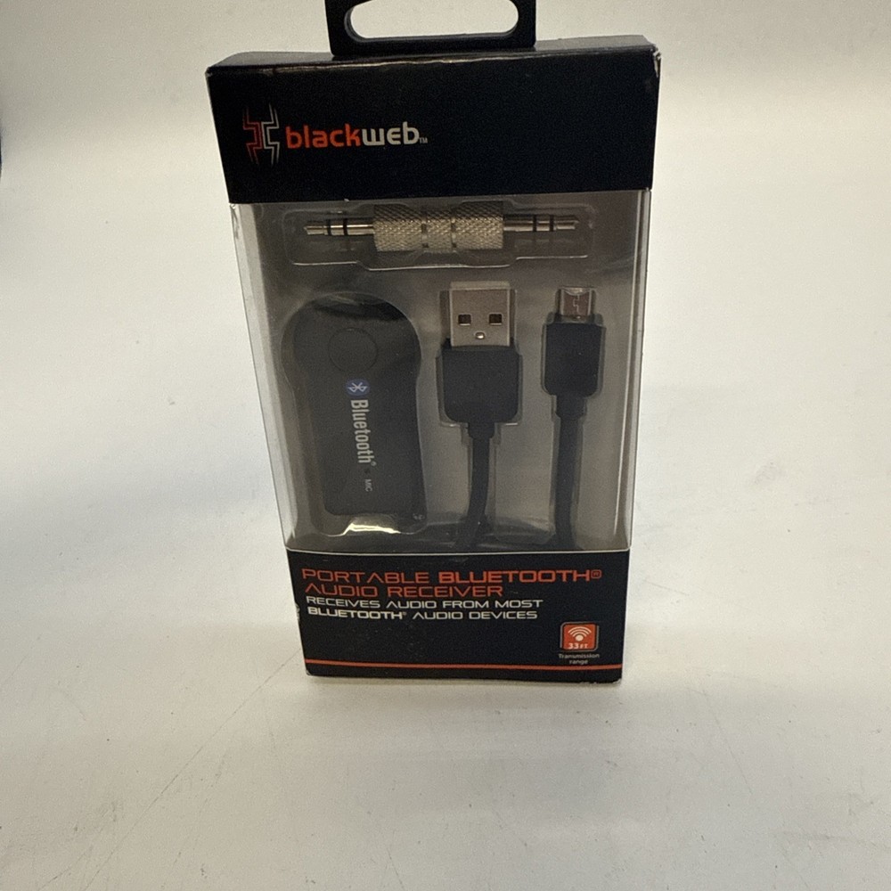 Blackweb Portable Audio Bluetooth Receiver New in Box