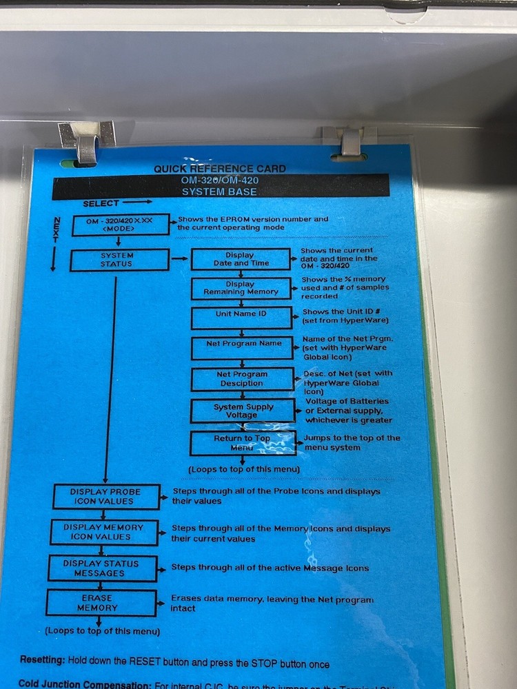 Omega Engineering OM-420 Portable Data Logger
