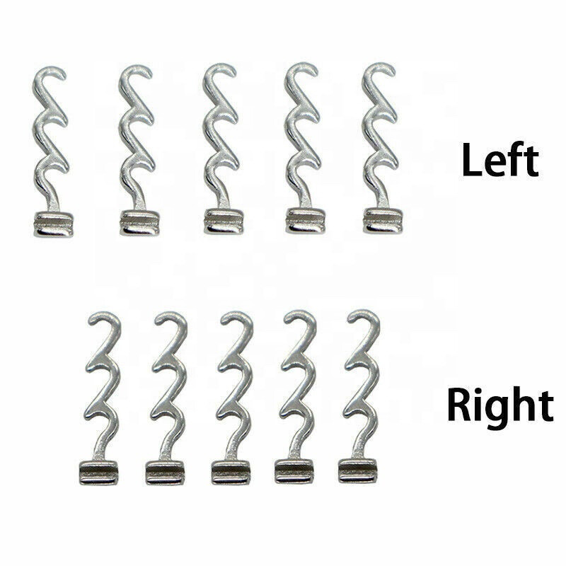 Dental Orthodontic Crimpable Hooks Multi-Function Long Left Right Accessory Hook